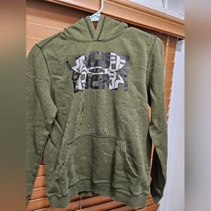 Under Armour Boys Cotton Hoodie Green Size Youth Large